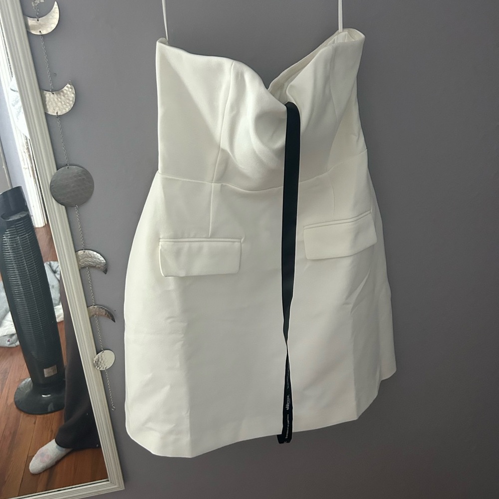 White Strapless Dress - Odd Muse